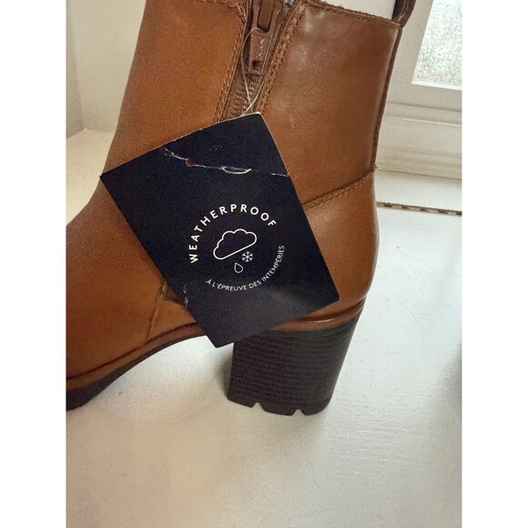 NEW Verney Weatherproof Ankle Boot Brown Leather Women's Sz US 7.5 $220 [jb] - Picture 12 of 16